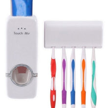 Cargar imagen en el visor de la galería, Combo Organizador de Cepillos + Dispensador de Pasta Dental ¡Dos en Uno!