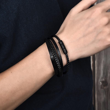 Cargar imagen en el visor de la galería, "VERTIGO" . PULSERA DE CUERO PREMIUN