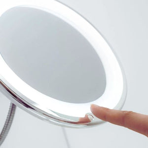 FlexMirror Pro. El Espejo de Aumento LED Flexible y Portátil